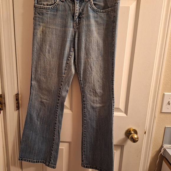 LEE one tru fit low waist faded blue jeans size 7/8 P - Picture 2 of 6